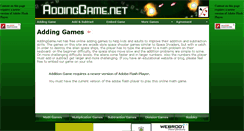 Desktop Screenshot of addinggame.net